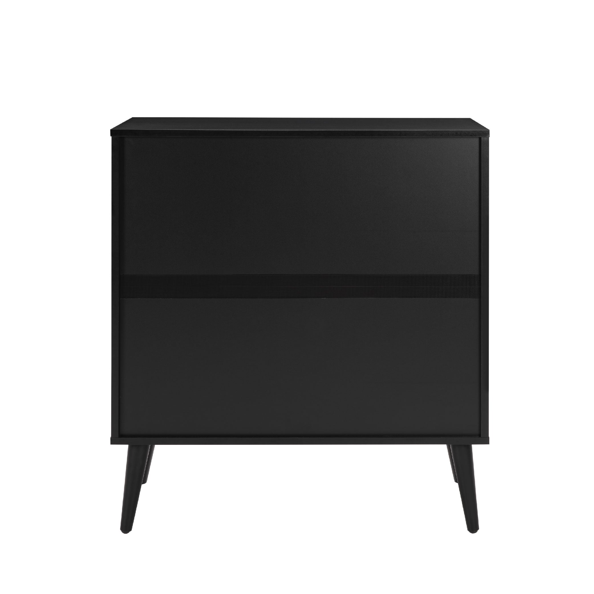 Accent Cabinet With Adjustable Shelf, Kitchen Storage Cabinet With Herringbone Design, Black Sideboard For Living Room, Kitchen, Entryway_voghion.com